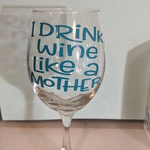 Brand new wine glass